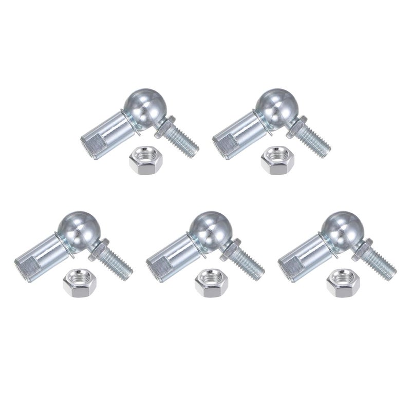 Kozelo 5 Pcs CS13 Angle Ball Joint - [M8 Right Hand Thread] A3 Steel Ball Socket Universal Joints for Automotive, Hinged Door - Image 1